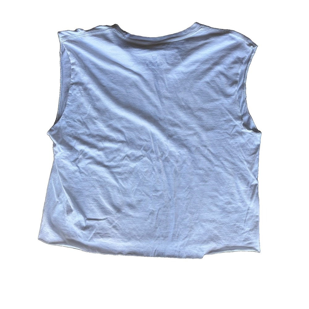 Women's Fanatics Oklahoma Sooners Cut Off V Neck Crop T-shirt White Size‎ Large - Picture 4 of 7